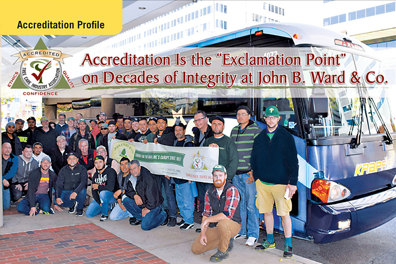 To celebrate their earning TCIA Accreditation last October, Jim Ward rented a bus and took almost his entire staff – 40 people total – to TCI EXPO in Baltimore in November. TCIA staff photo by Kathleen Costello.
